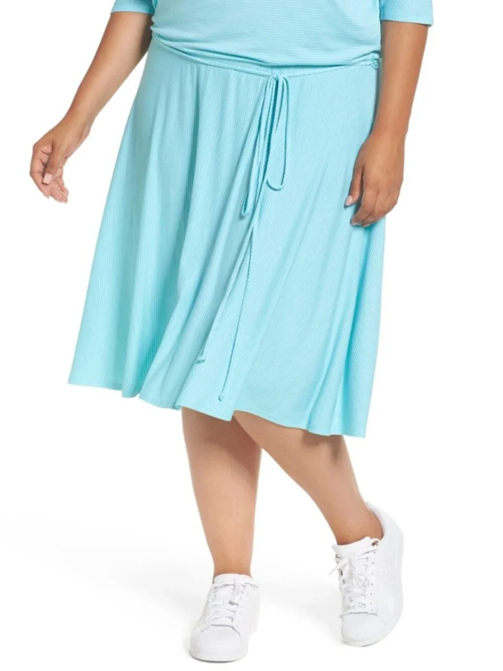 Three Dots New Dress Cold Shoulder Stripe A-Line Women's 3X Made in USA - Picture 5 of 12